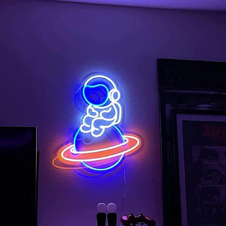 New Glowing Astronaut Neon Light - Maru Furniture Neon # (Store description) 