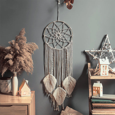 Tapestry Cotton Thread Hand-Woven Hanging Decoration Wall Hanging Decoration - Maru Furniture Tapestries # (Store description) 