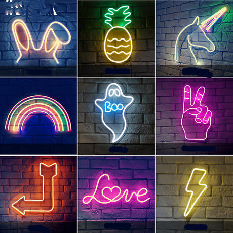 Led Flexible Billboards With Luminous Characters And Neon Signs - Maru Furniture Neon # (Store description) 