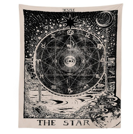 Astrology star sun star moon living room bedroom tapestry home decoration - Maru Furniture Tapestries # (Store description) 