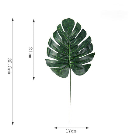 Simulation Of Green Plant Leaves Soft Decorations Creative Vases With Turtle Leaves - Maru Furniture Plants & Flowers # (Store description) 