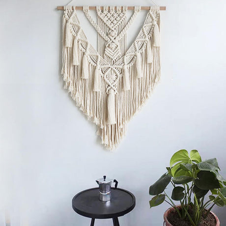 Hand-woven Pendant Macrame Wall Hanging Boho Woven Tapestry Bohemian Crafts Room Decoration Gorgeous Tapestry For Home Decor - Maru Furniture Tapestries # (Store description) 