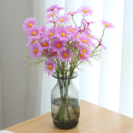 Small Daisies Simulation Bouquet 5 Dutch Chrysanthemum Cosmos Chamomile Wedding Home Decoration Fake Flowers Factory Outlet - Maru Furniture Plants & Flowers # (Store description) 