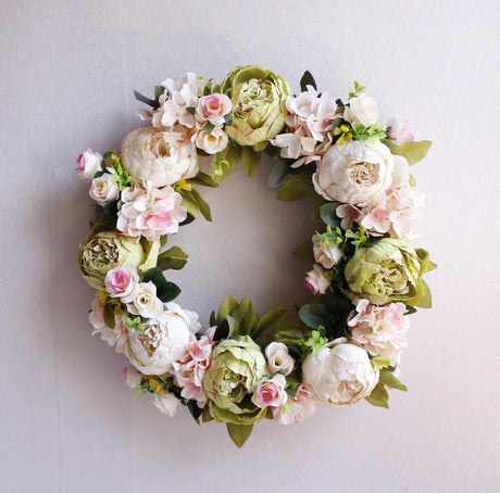 Peony simulation wreath - Maru Furniture Plants & Flowers # (Store description) 