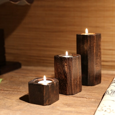 Solid wood candle holder - Maru Furniture Decorative Accessories # (Store description) 