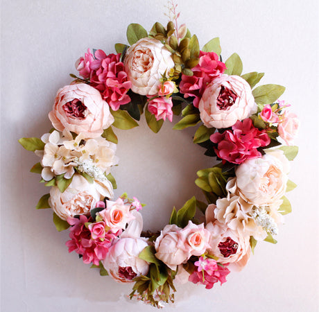 Peony simulation wreath - Maru Furniture Plants & Flowers # (Store description) 