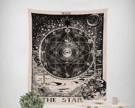 Astrology star sun star moon living room bedroom tapestry home decoration - Maru Furniture Tapestries # (Store description) 