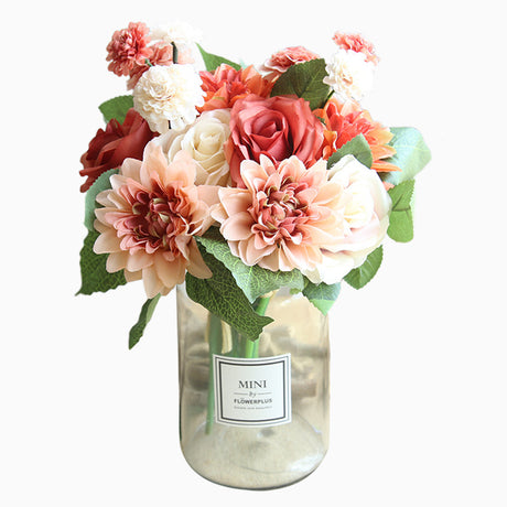 Dahlia rose bunch artificial flower - Maru Furniture Plants & Flowers # (Store description) 