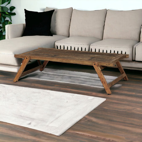 Rectangular Naturally Finished Reclaimed Wood Coffee Table