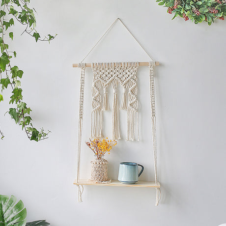 Handmade Woven Wall Shelving