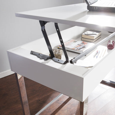 Classic White Adjustable Height Desk