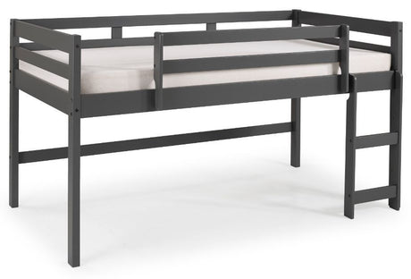 Twin Loft Bed Gray Finish