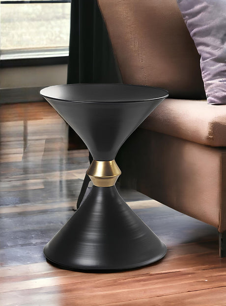 18" Black Iron End Table