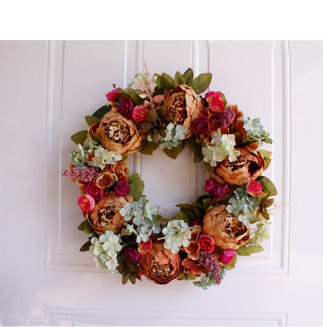 Peony simulation wreath - Maru Furniture Plants & Flowers # (Store description) 