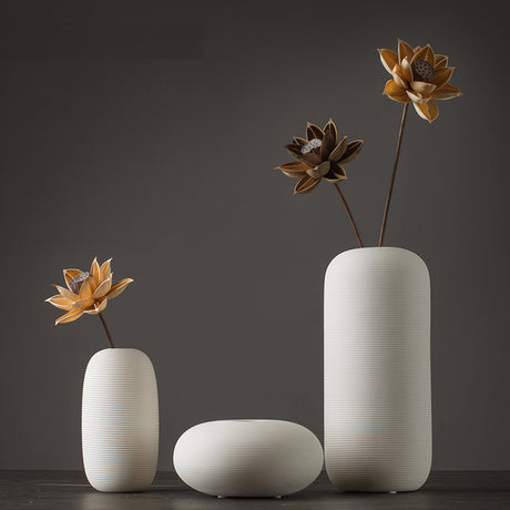 Simple Modern Ceramic Vase Decorations - Maru Furniture Vases & Bowls # (Store description) 