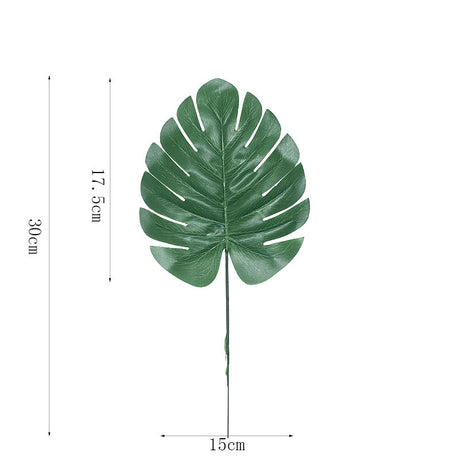 Simulation Of Green Plant Leaves Soft Decorations Creative Vases With Turtle Leaves - Maru Furniture Plants & Flowers # (Store description) 