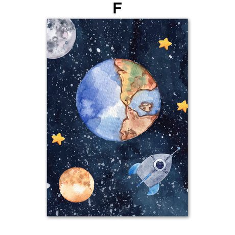 Astronaut Wall Art Canvas Painting - Maru Furniture Wall Art & Paints # (Store description) 