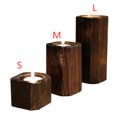 Solid wood candle holder - Maru Furniture Decorative Accessories # (Store description) 