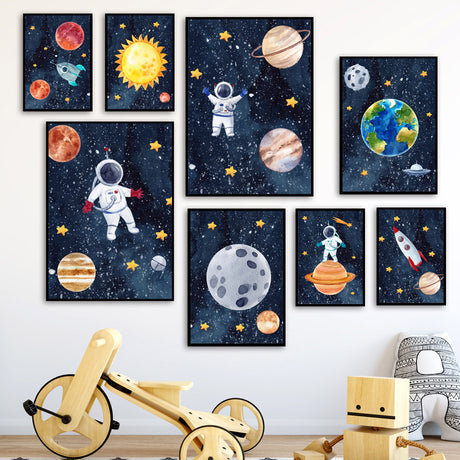 Astronaut Wall Art Canvas Painting - Maru Furniture Wall Art & Paints # (Store description) 