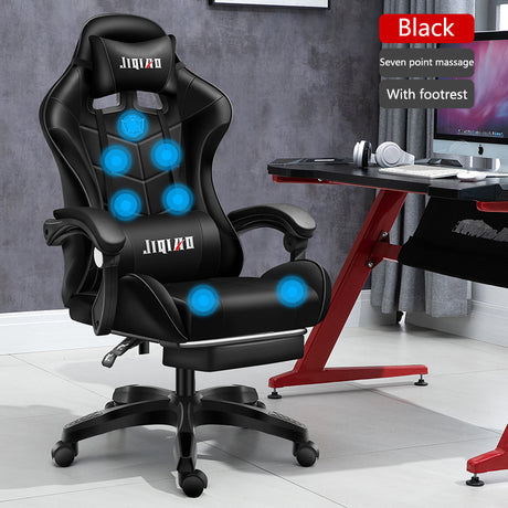 Men's Computer Home Comfort Ergonomic Dormitory Gaming Seat Swivel Chair - Maru Furniture Accent Chairs # (Store description) 