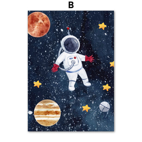 Astronaut Wall Art Canvas Painting - Maru Furniture Wall Art & Paints # (Store description) 