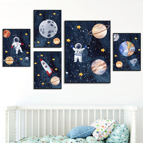 Astronaut Wall Art Canvas Painting - Maru Furniture Wall Art & Paints # (Store description) 