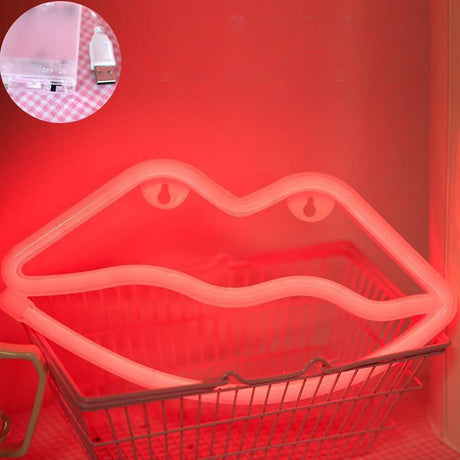 Neon Light Lantern Network Red Girl Heart Room Bedroom - Maru Furniture Neon # (Store description) 