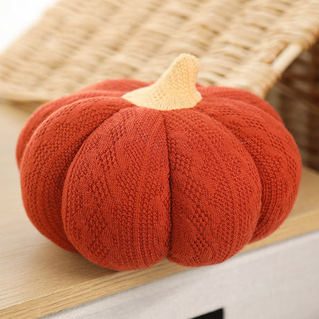 Creative Halloween Pumpkin Round Wool Throw Pillow - Maru Furniture Throw Pillows # (Store description) 