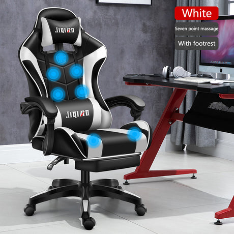 Men's Computer Home Comfort Ergonomic Dormitory Gaming Seat Swivel Chair - Maru Furniture Accent Chairs # (Store description) 