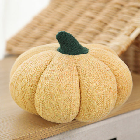 Creative Halloween Pumpkin Round Wool Throw Pillow - Maru Furniture Throw Pillows # (Store description) 