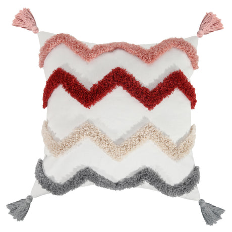 New Wave Color Tassel Throw Pillow Cover